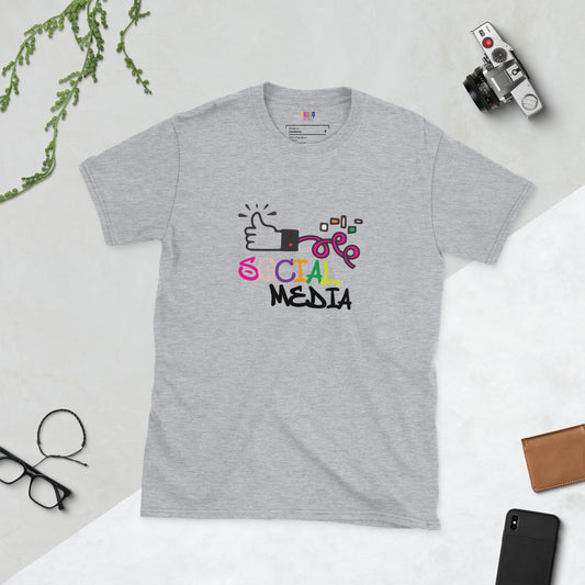 Social Media - Customizable Short-Sleeve Unisex T-Shirt