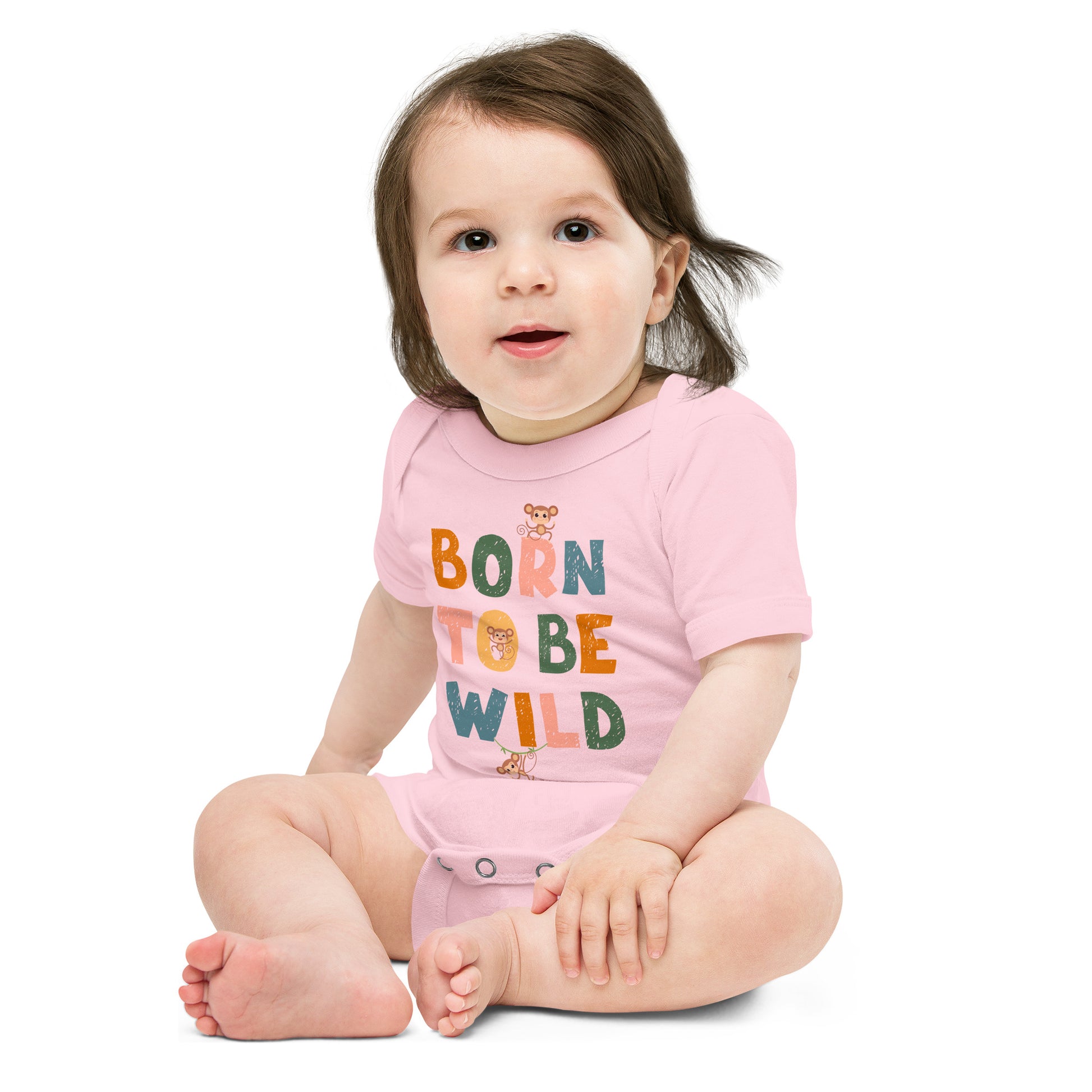 Born To Be Wild - Baby short sleeve one piece - HobbyMeFree