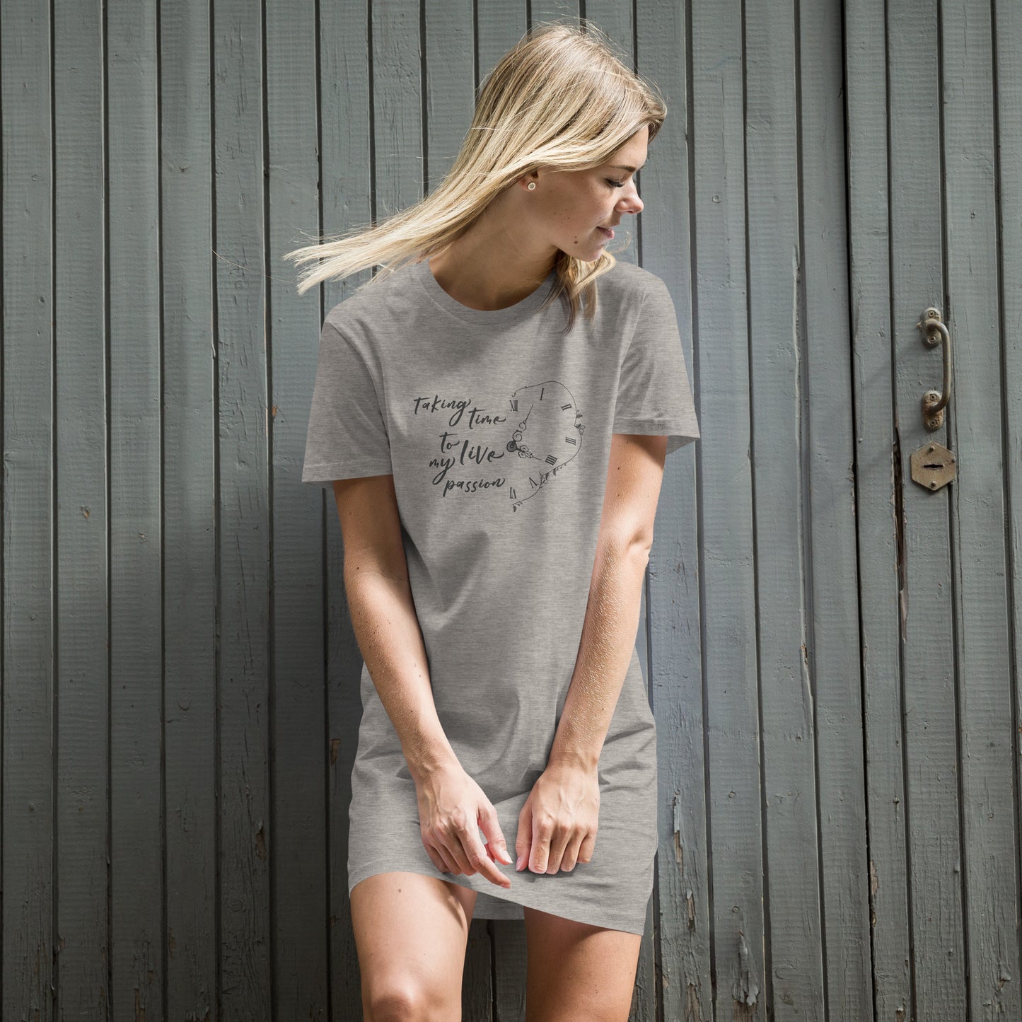 Taking time for my passion - Organic cotton t-shirt dress - HobbyMeFree