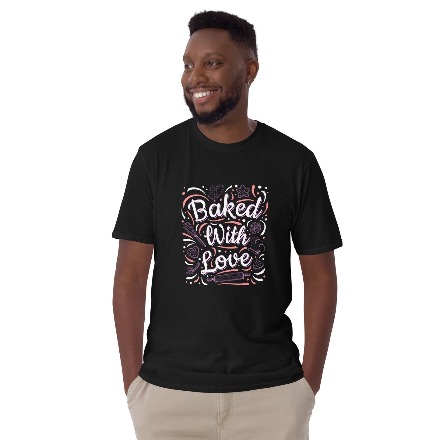 Baked with love - Short-Sleeve Unisex T-Shirt - HobbyMeFree