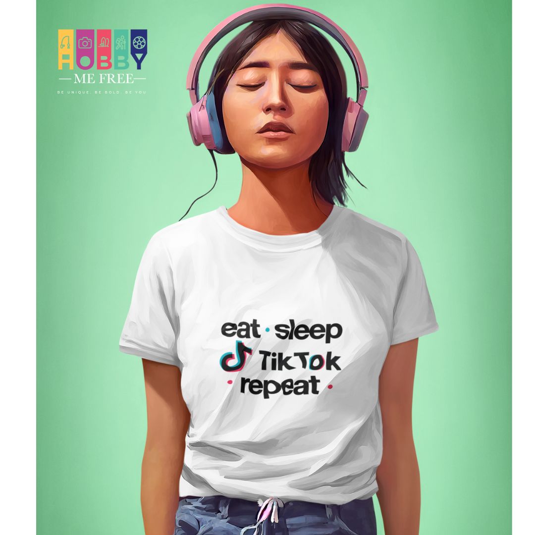 Eat, Sleep, Tiktok, Repeat - Short-Sleeve Unisex T-Shirt
