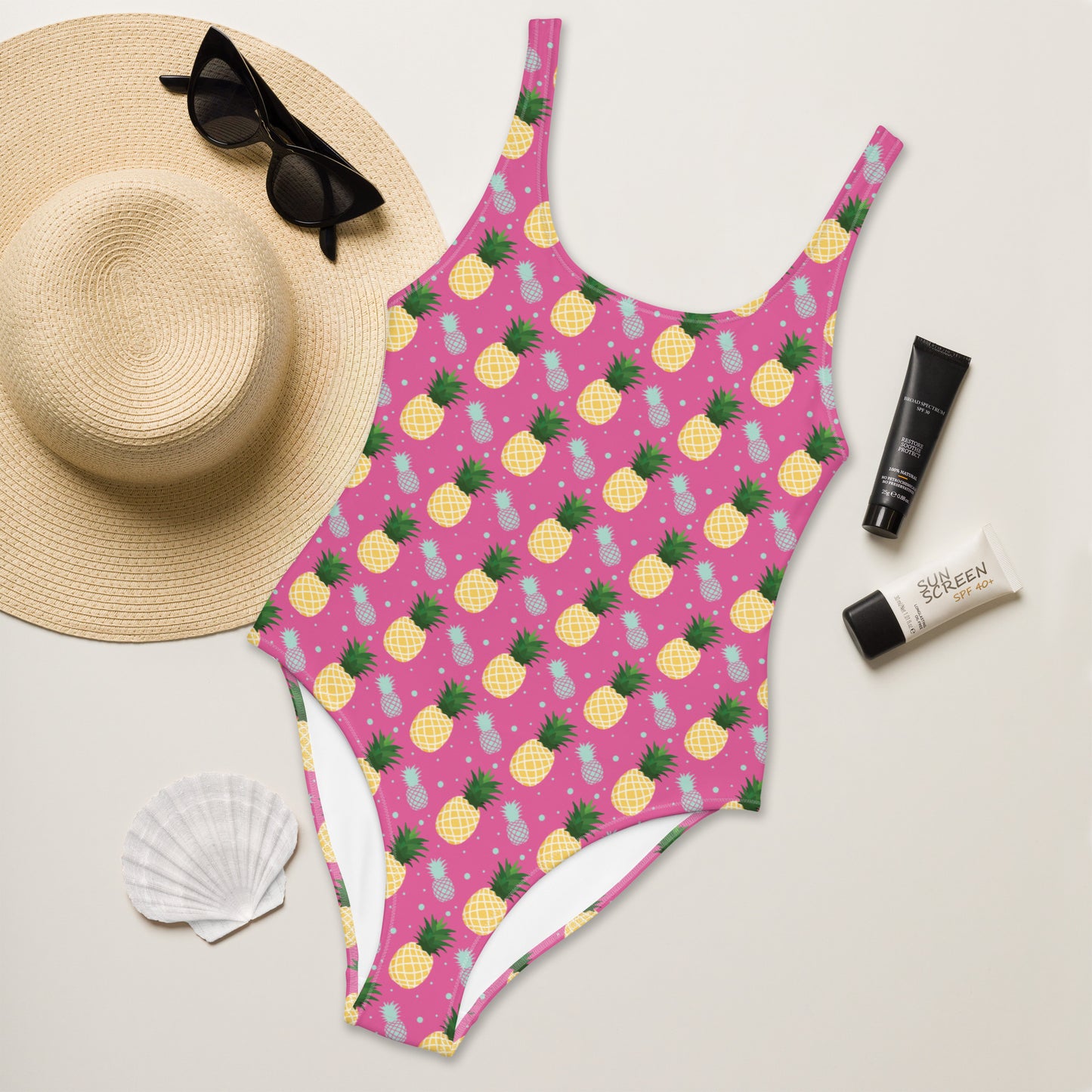 Pineapples One-Piece Swimsuit