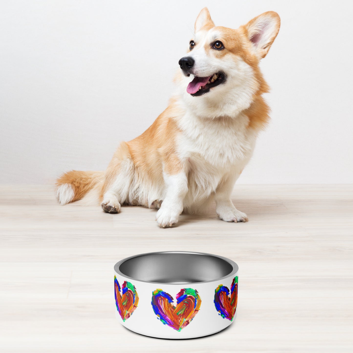 Painted Heart - Pet bowl