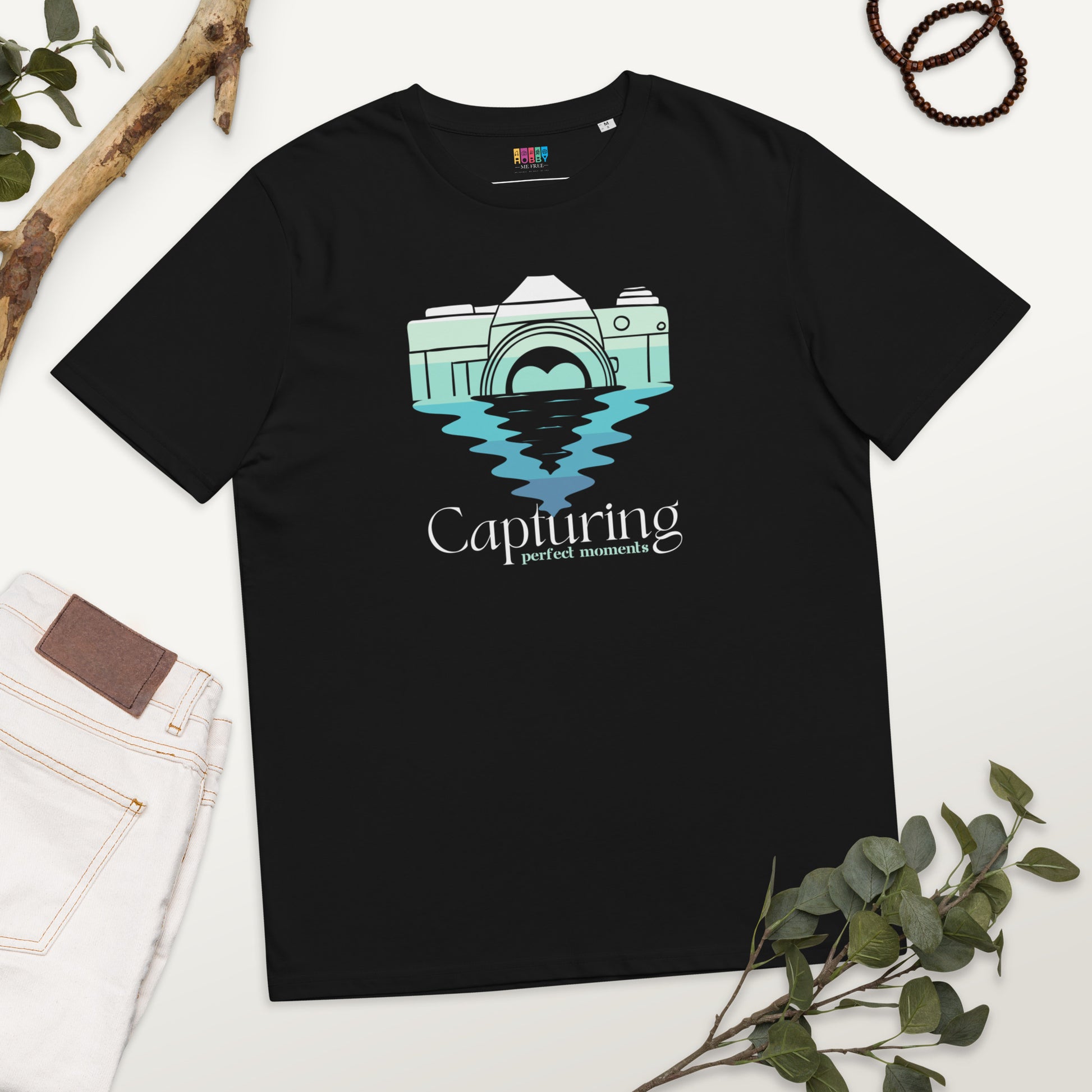 Custom Made 100% cotton T-Shirt for Hobby Photographers. Black