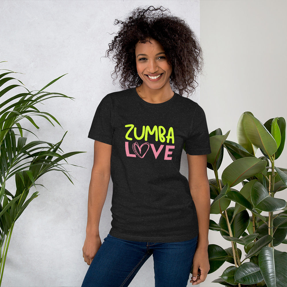 Zumba Love T-Shirt, black heather 
