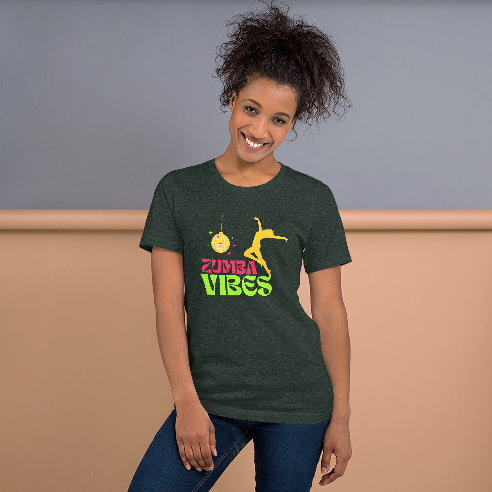Zumba Vibes, Unisex T-Shirt, Forest Heather