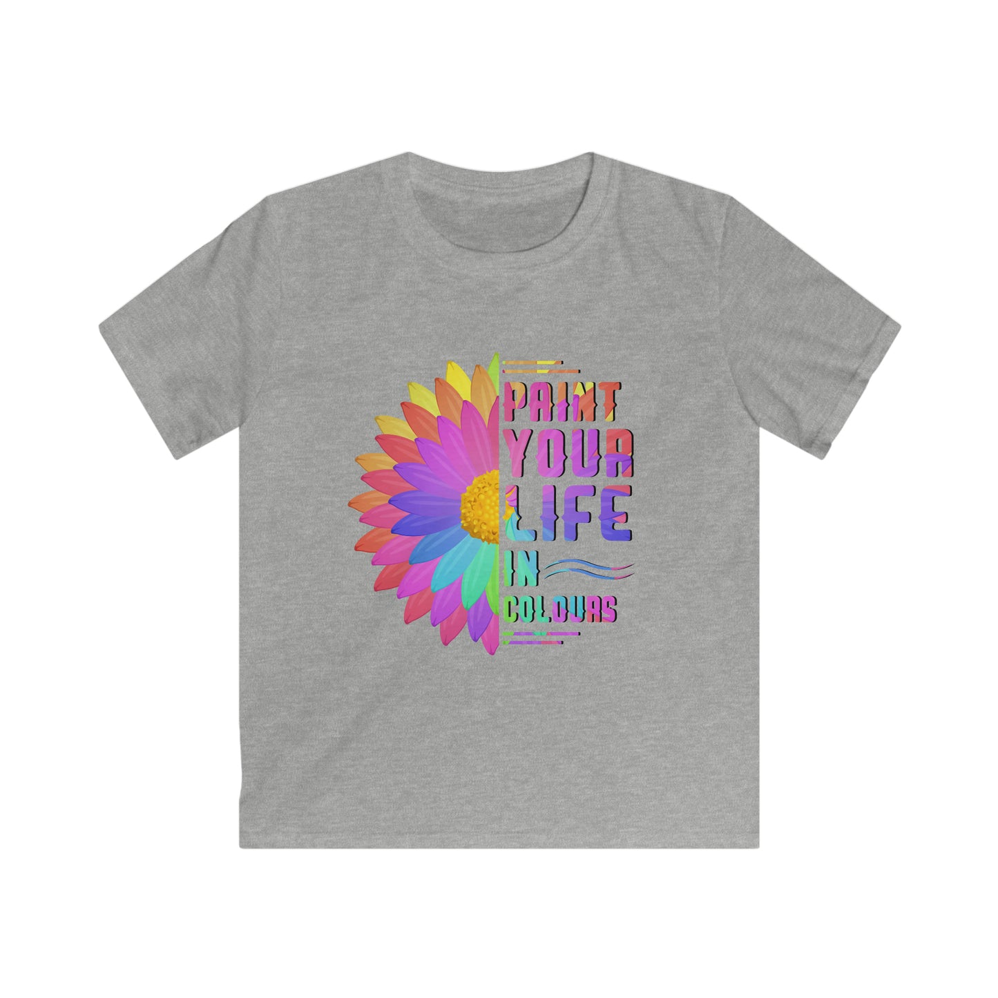 Paint your life in colours - Kids Softstyle T-shirt - HobbyMeFree