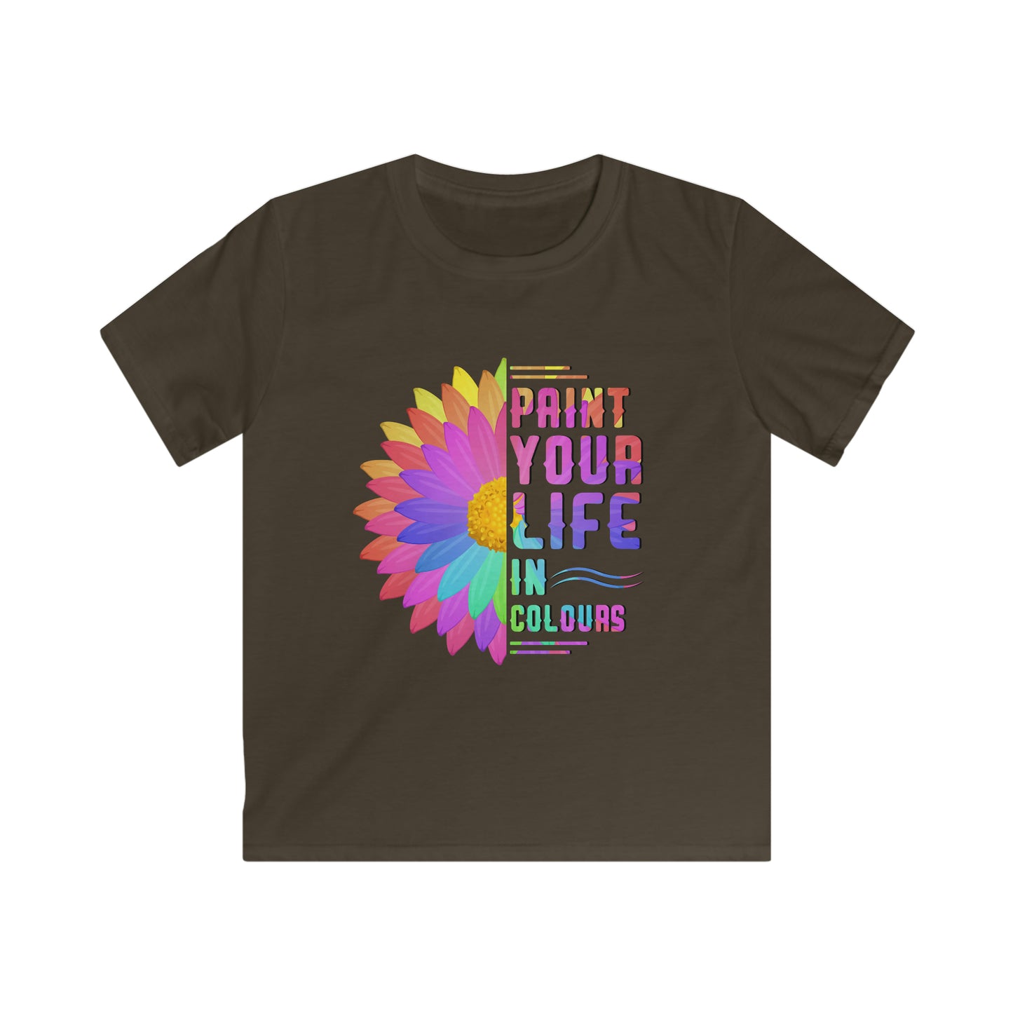 Paint your life in colours - Kids Softstyle T-shirt - HobbyMeFree