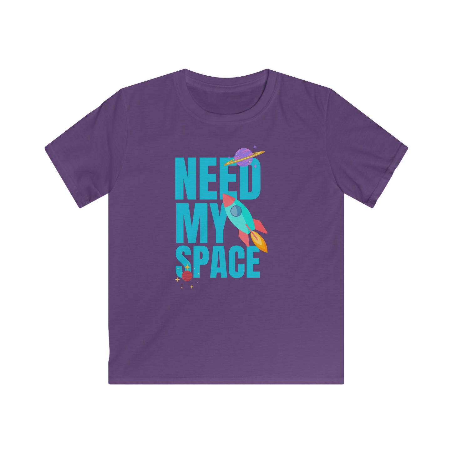 The astronaut, need my space - Kids Softstyle T-Shirt - HobbyMeFree