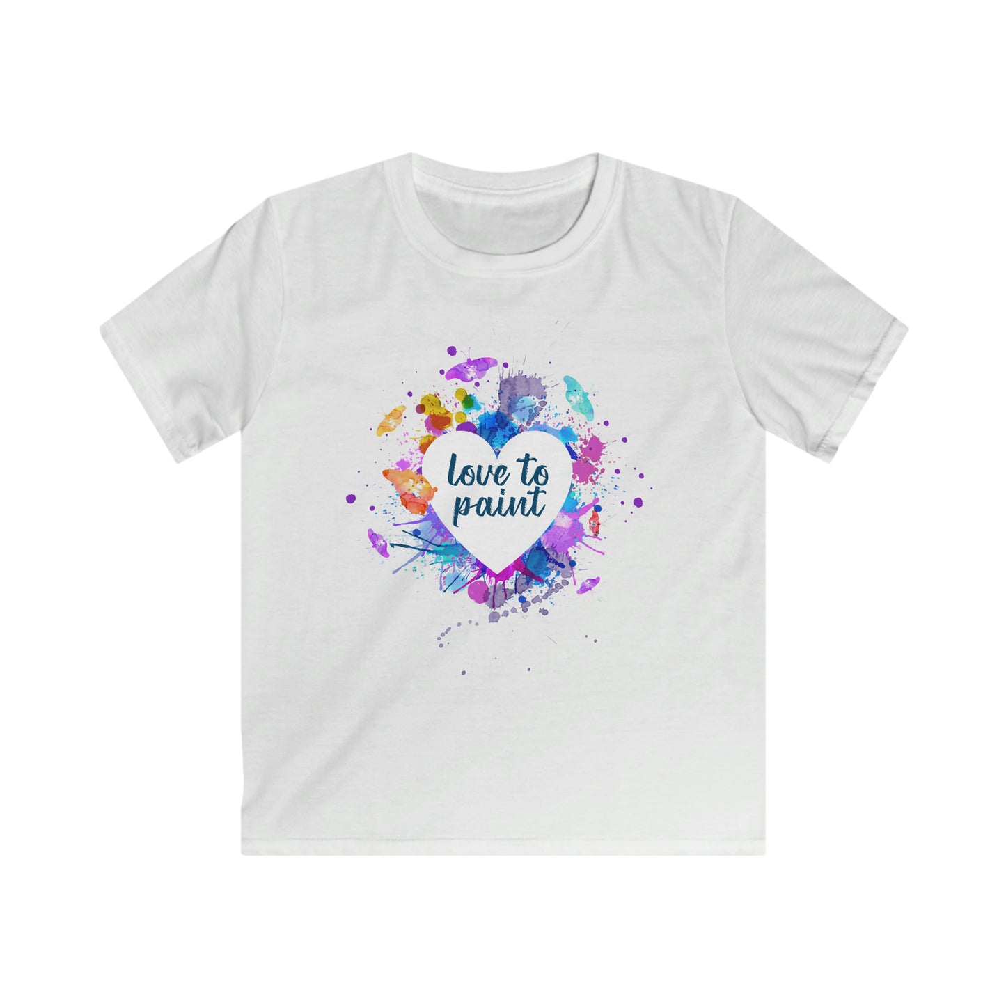 Love to paint - Kids Softstyle T-Shirt - HobbyMeFree