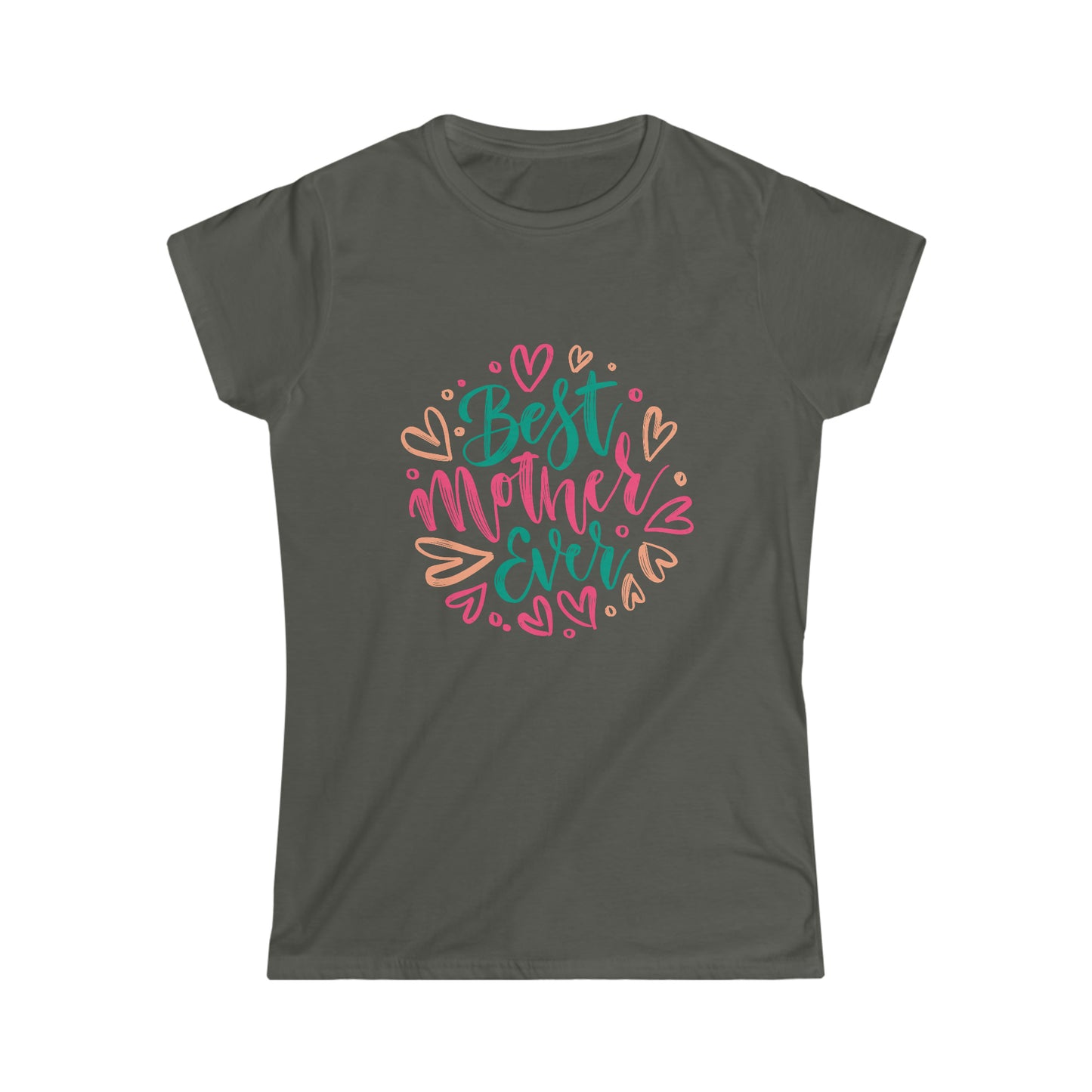 Whether you're celebrating Mother's Day or just want to let her know how much she means to you, our Best Mother Ever charcoal t-shirt is sure to bring a smile to her face.