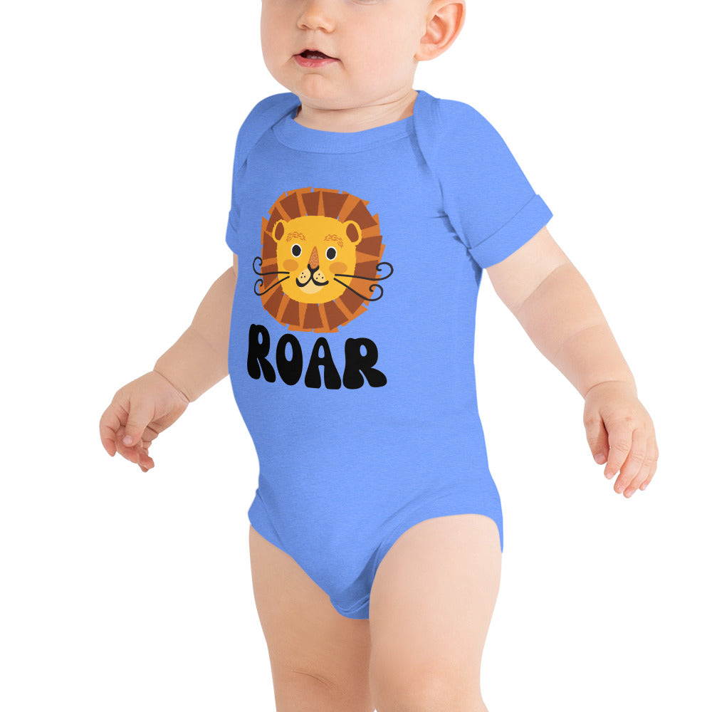Roar Lion - Baby short sleeve one piece - HobbyMeFree