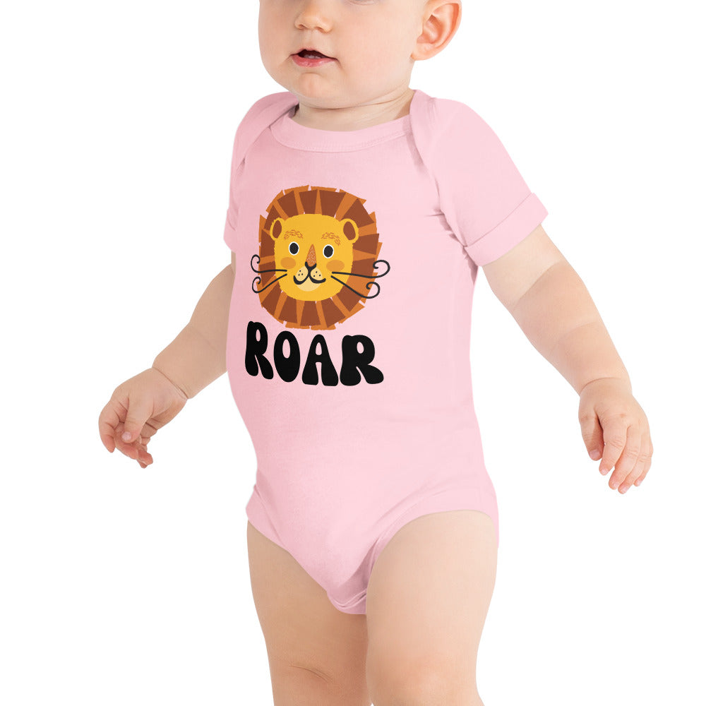 Roar Lion - Baby short sleeve one piece - HobbyMeFree