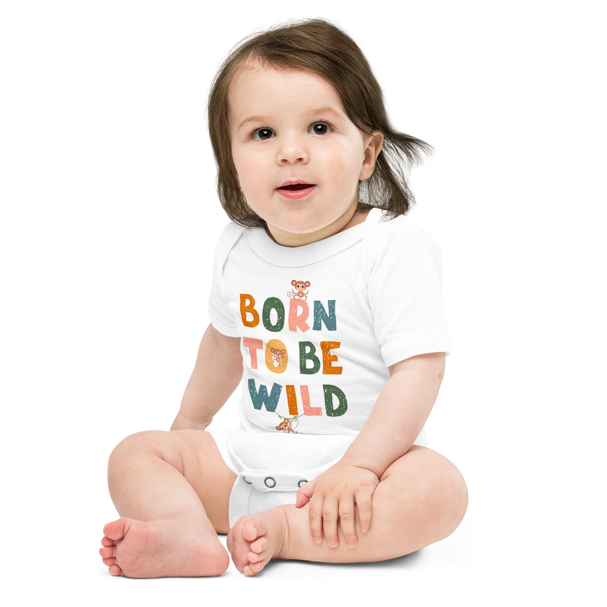 Born To Be Wild - Baby short sleeve one piece - HobbyMeFree