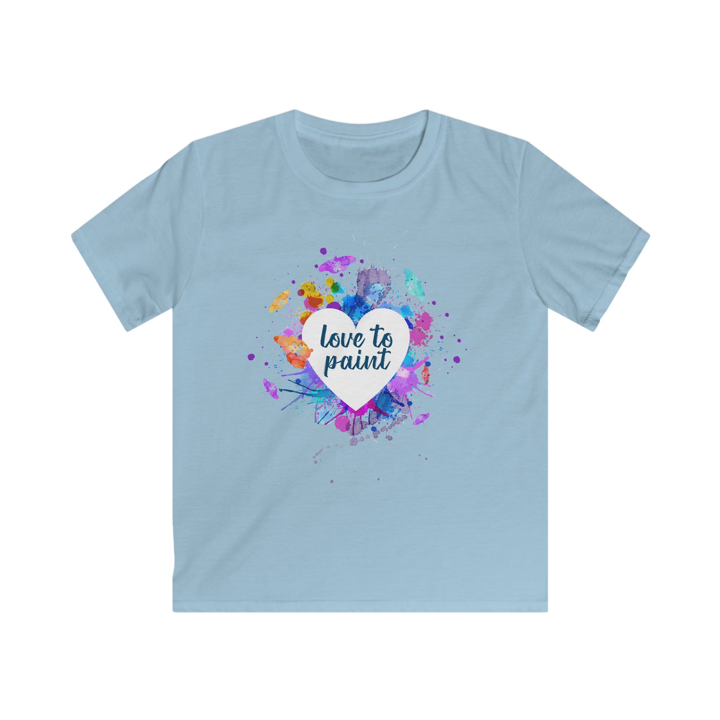 Love to paint - Kids Softstyle T-Shirt - HobbyMeFree