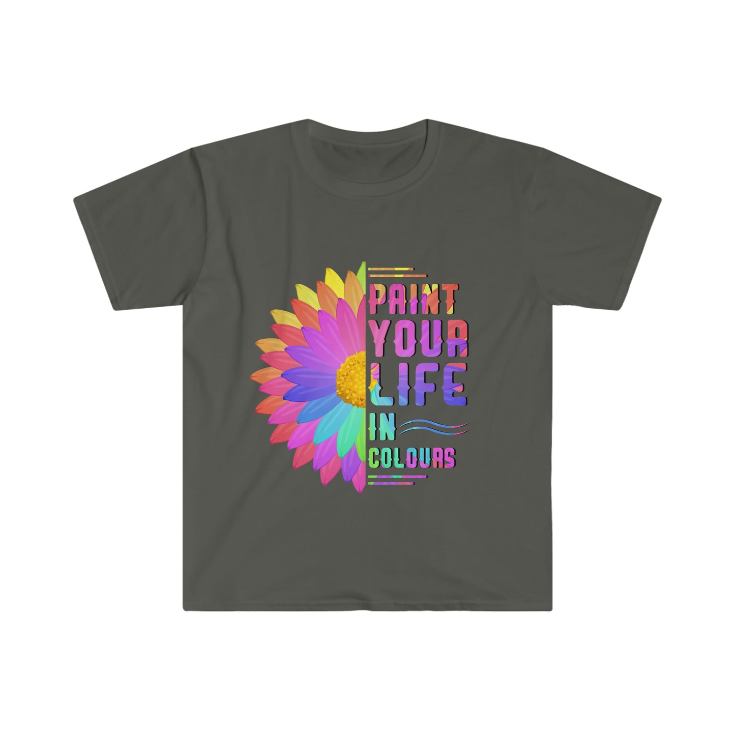 Paint your life in colours - Unisex Softstyle T-Shirt - HobbyMeFree