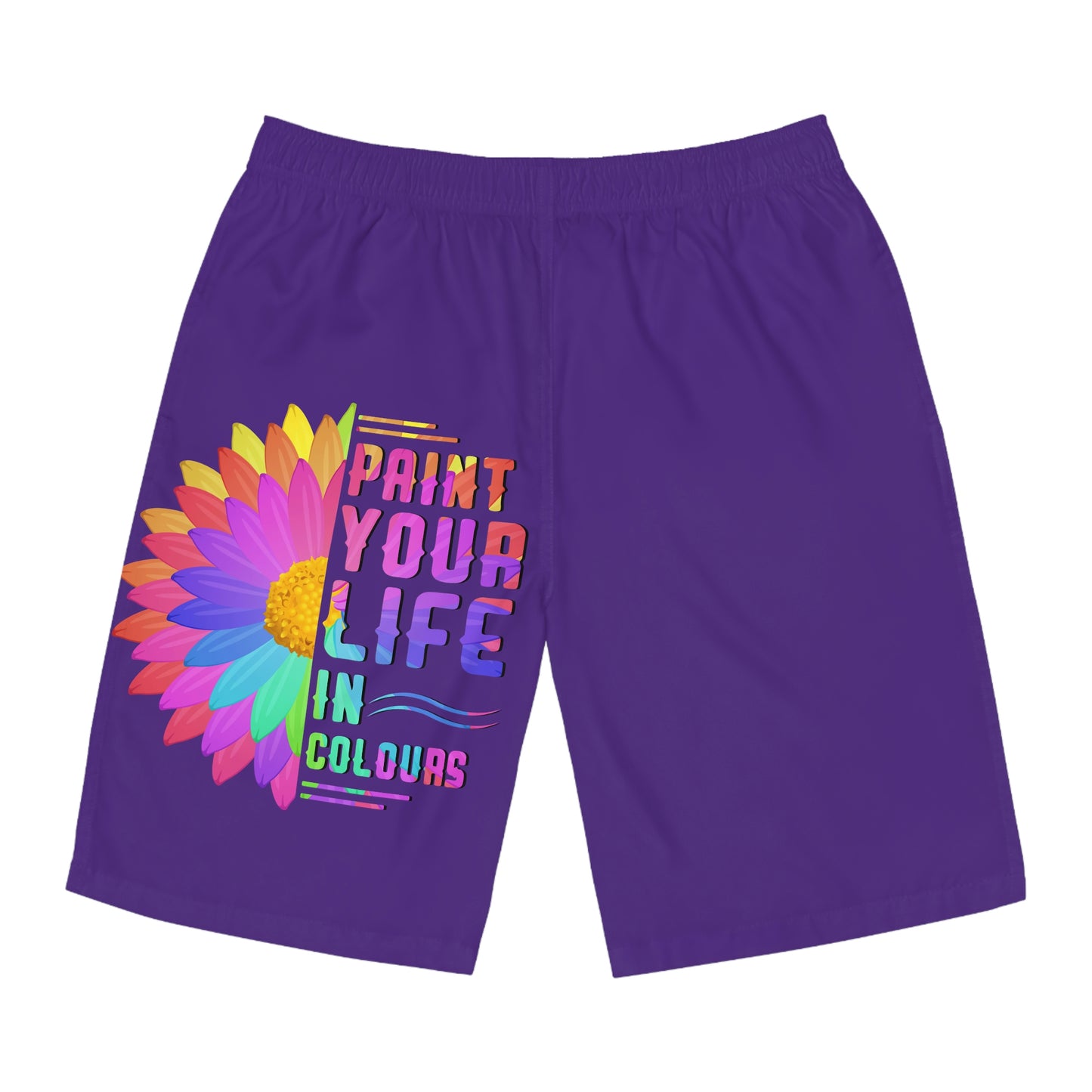 Paint your life in colours - Men's Board Shorts - HobbyMeFree
