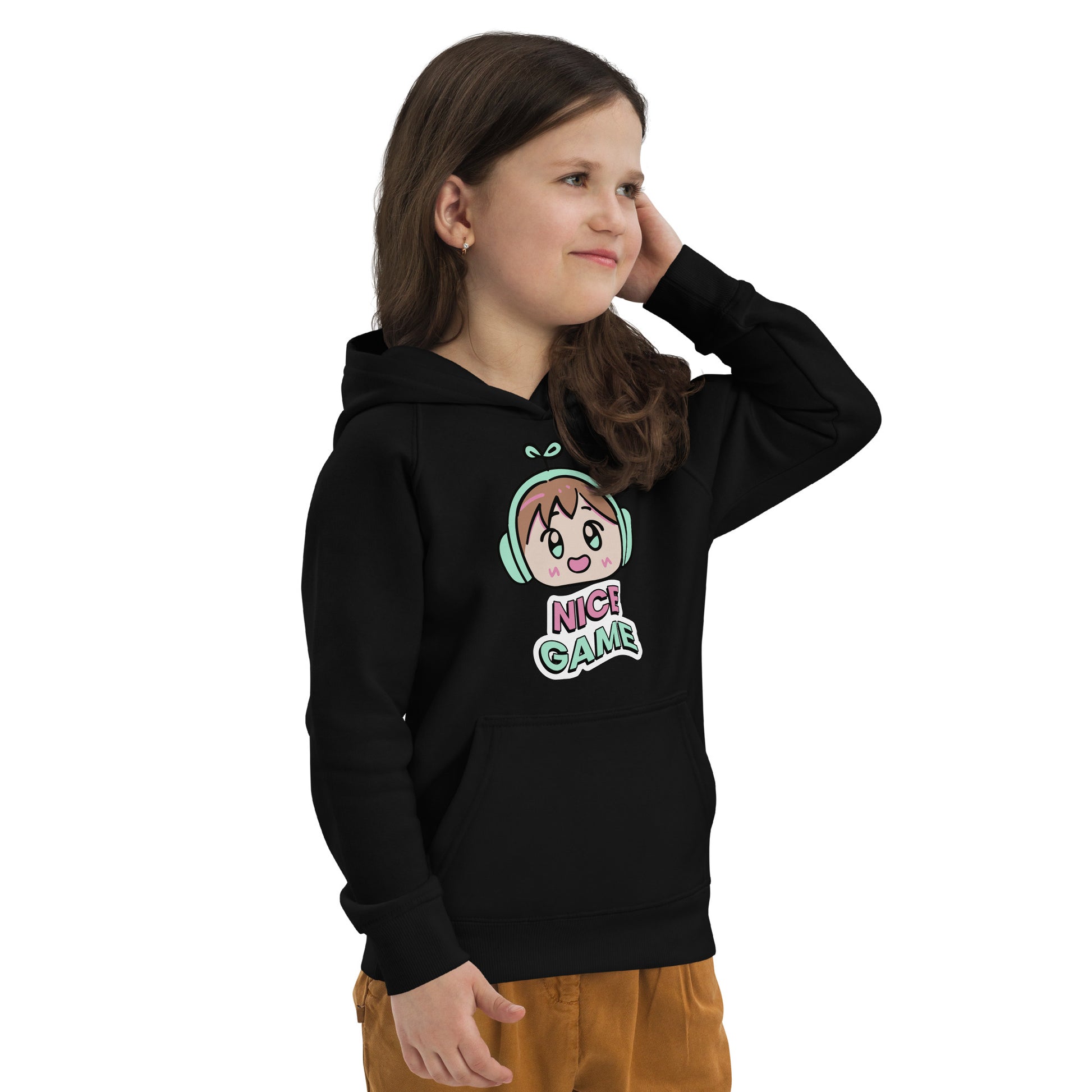 Nice Game - Kids eco hoodie - HobbyMeFree