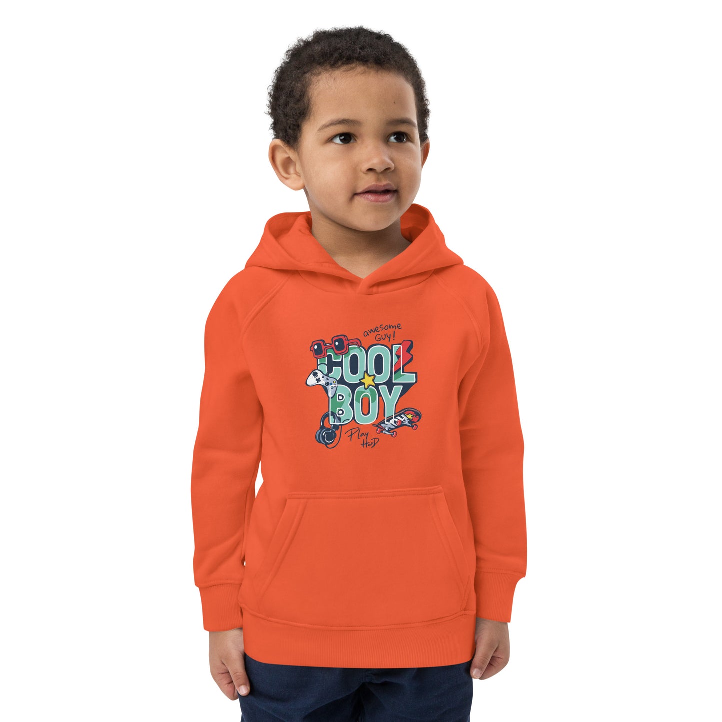 Gamer Cool Boy - Kids eco hoodie - HobbyMeFree