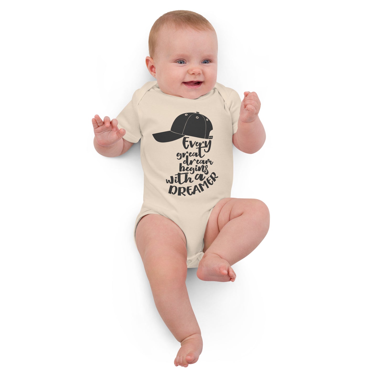 Dreamer - Organic cotton baby bodysuit - HobbyMeFree