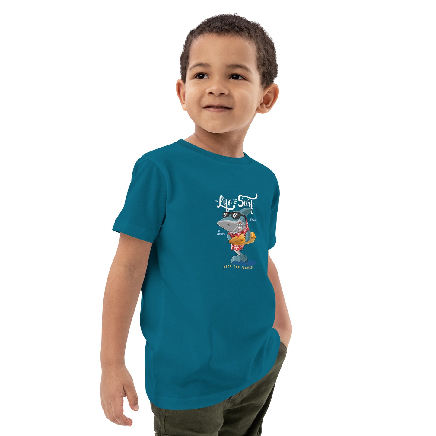 Surfer Kid - Organic cotton kids t-shirt - HobbyMeFree