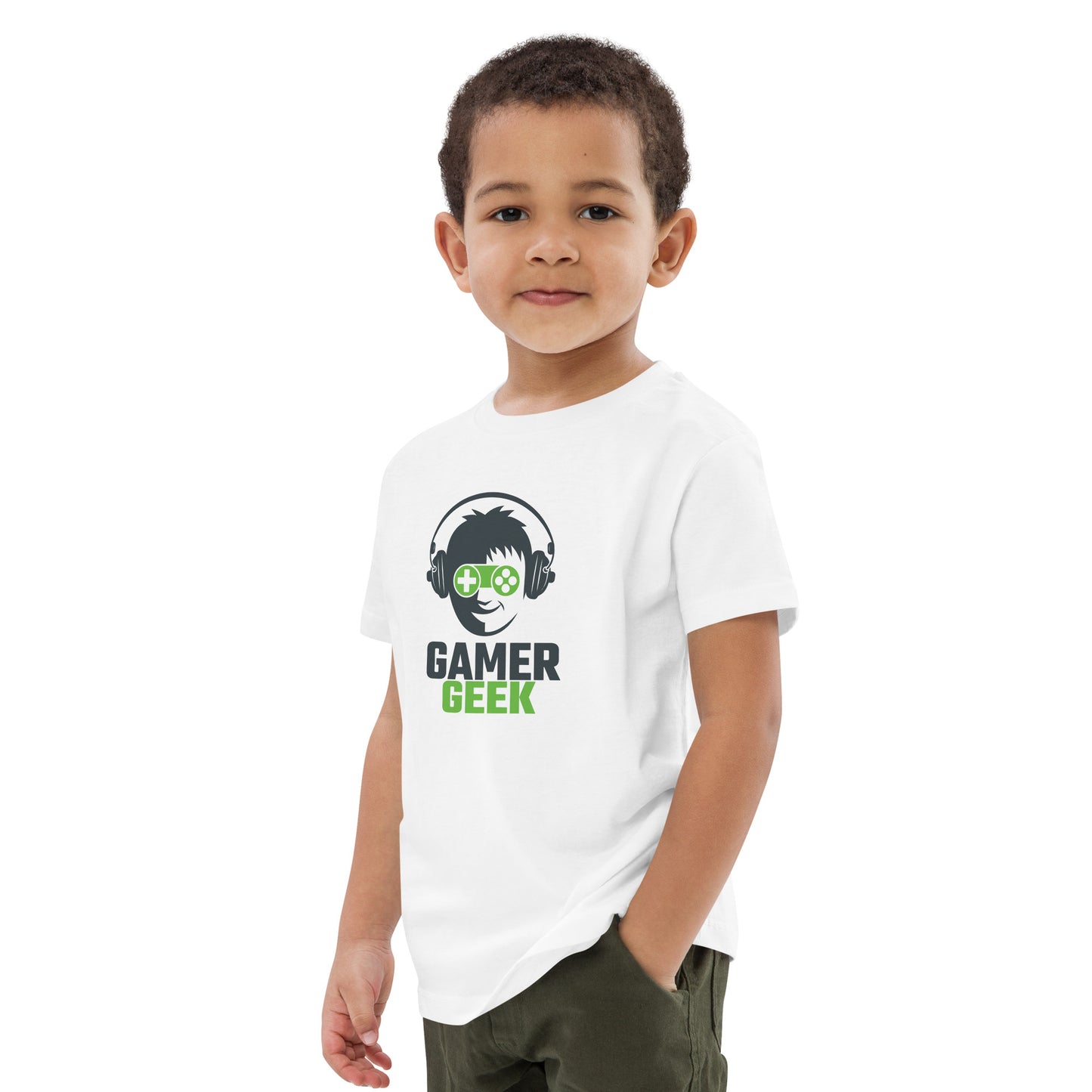 Gamer Geek - Organic cotton kids t-shirt - HobbyMeFree