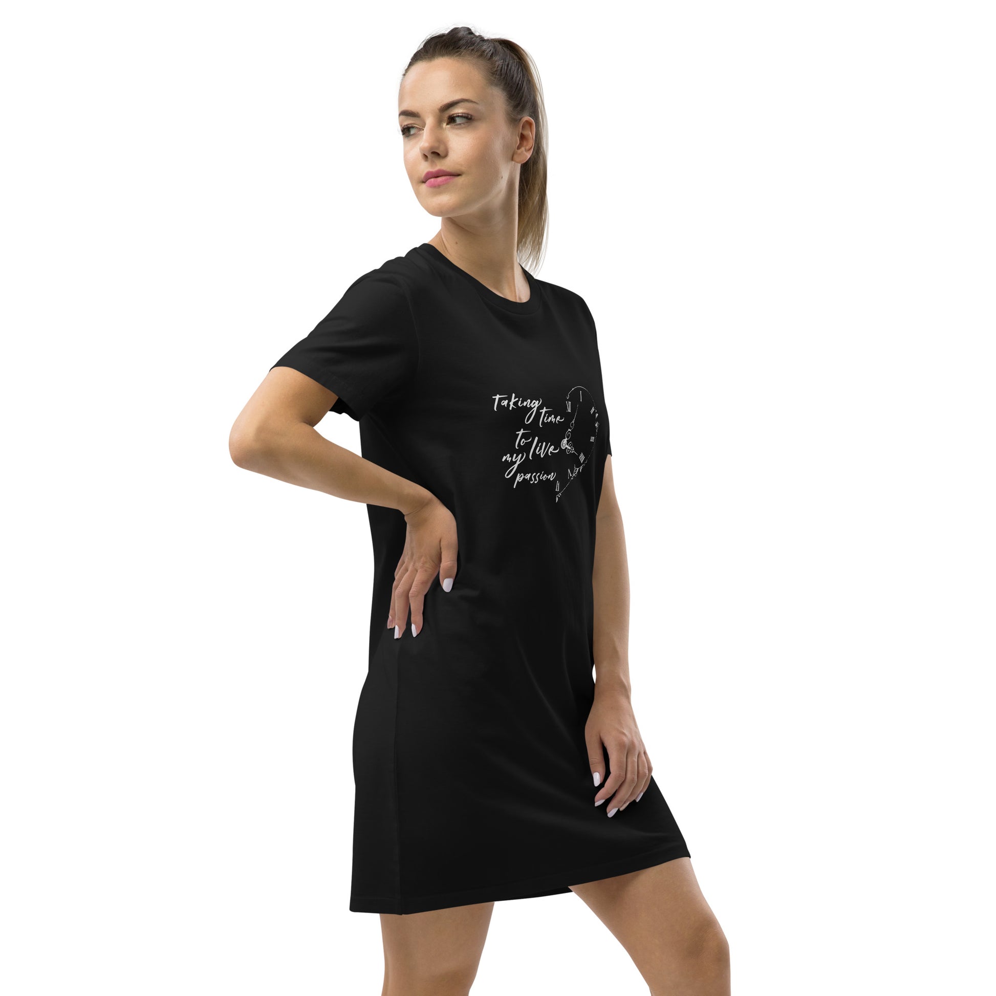 Taking time for my passion - Organic cotton t-shirt dress - HobbyMeFree