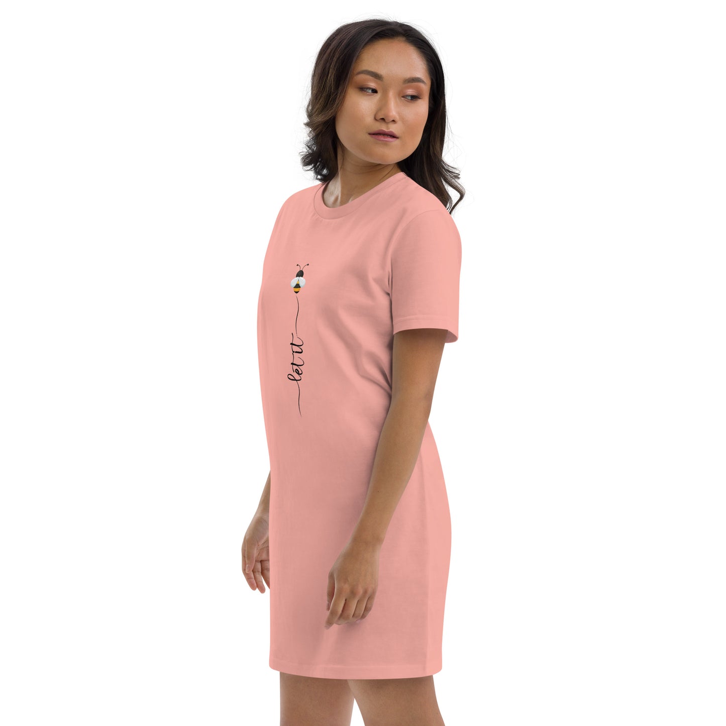 Let It Bee - Organic cotton t-shirt dress - HobbyMeFree