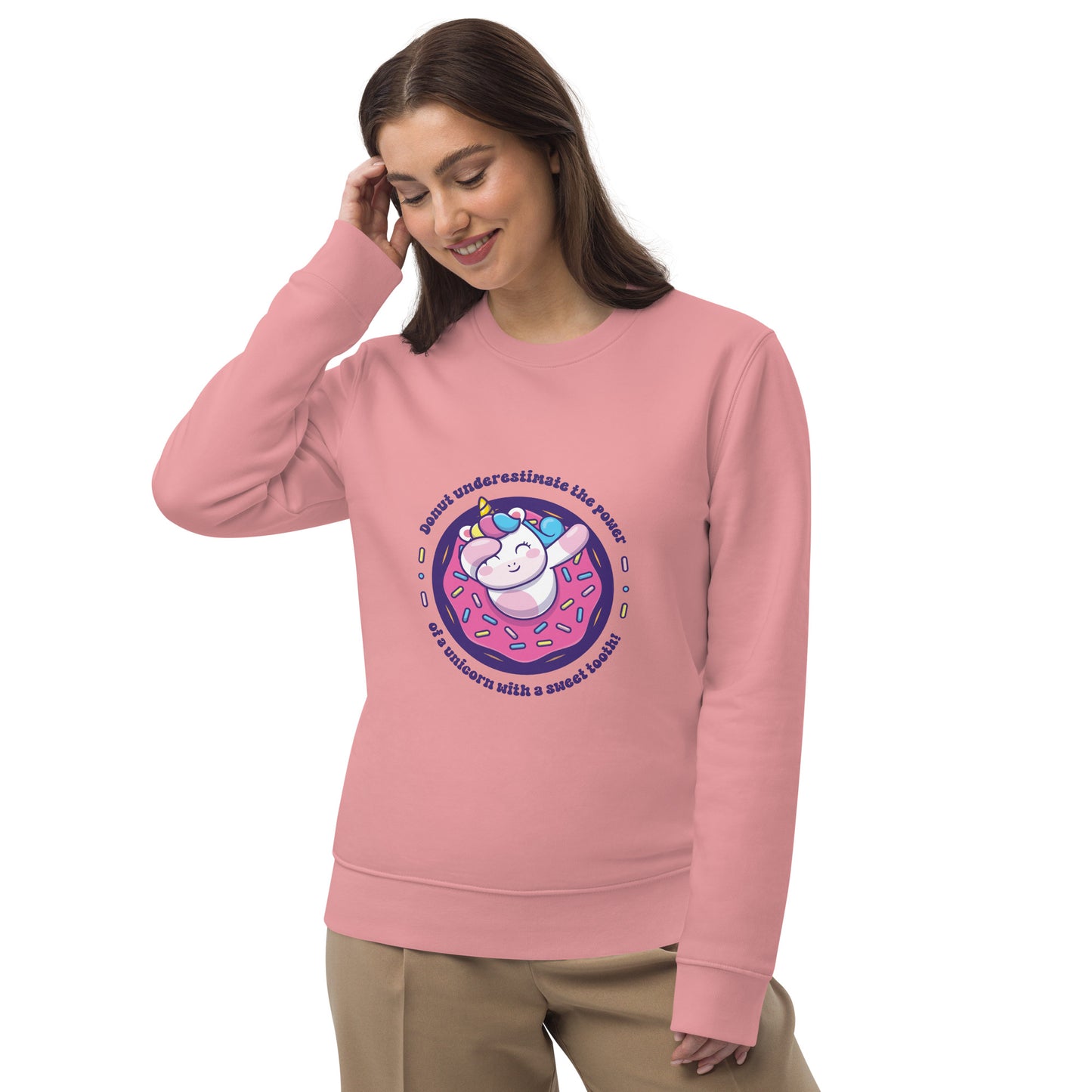 Donut Unicorn - Unisex eco sweatshirt - HobbyMeFree