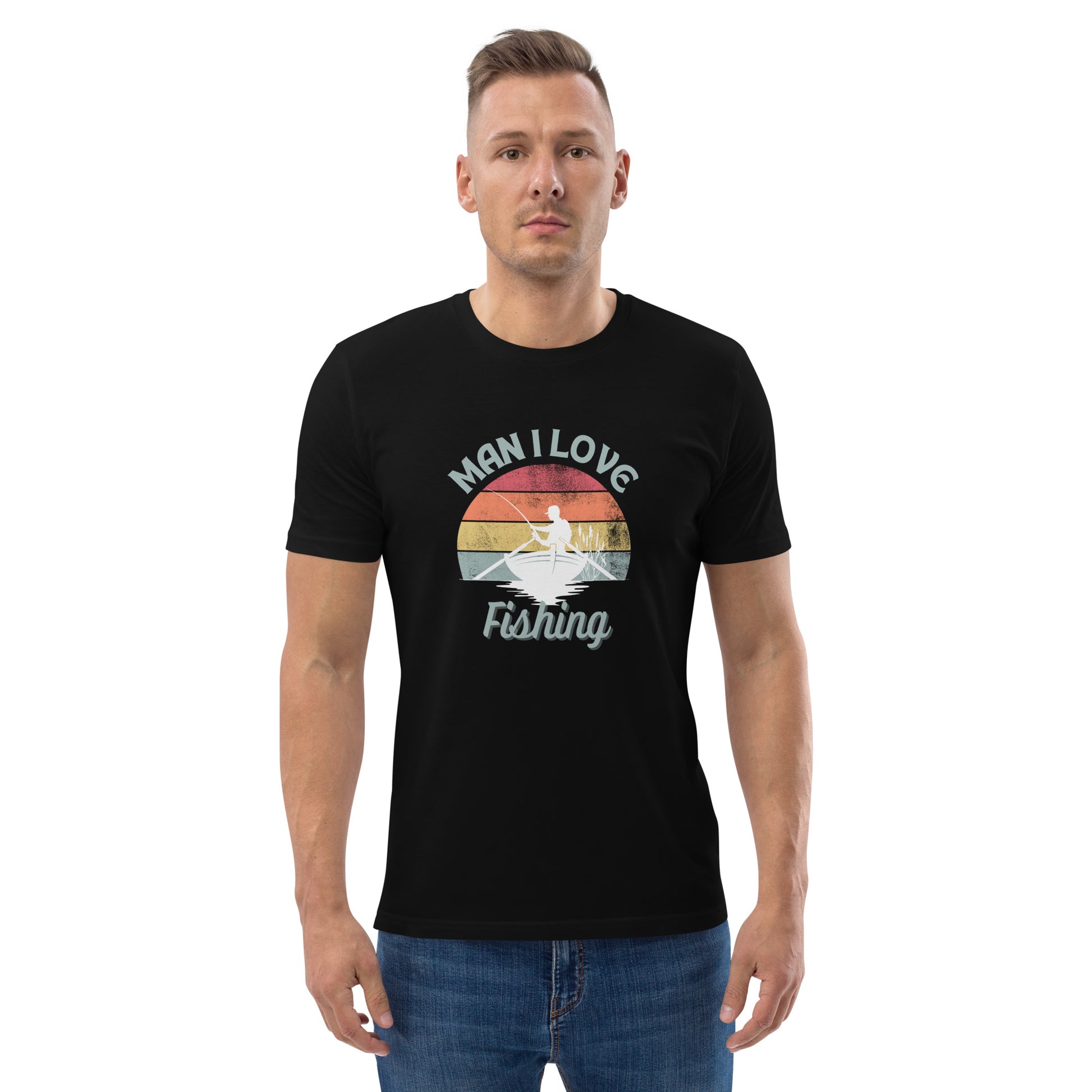 Man I Love Fishing Unisex organic cotton t-shirt - HobbyMeFree