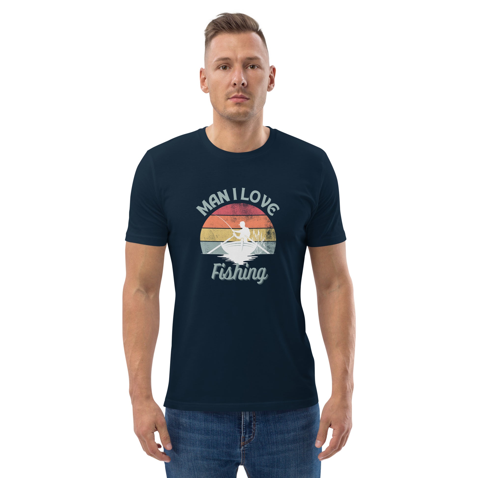 Man I Love Fishing Unisex organic cotton t-shirt - HobbyMeFree