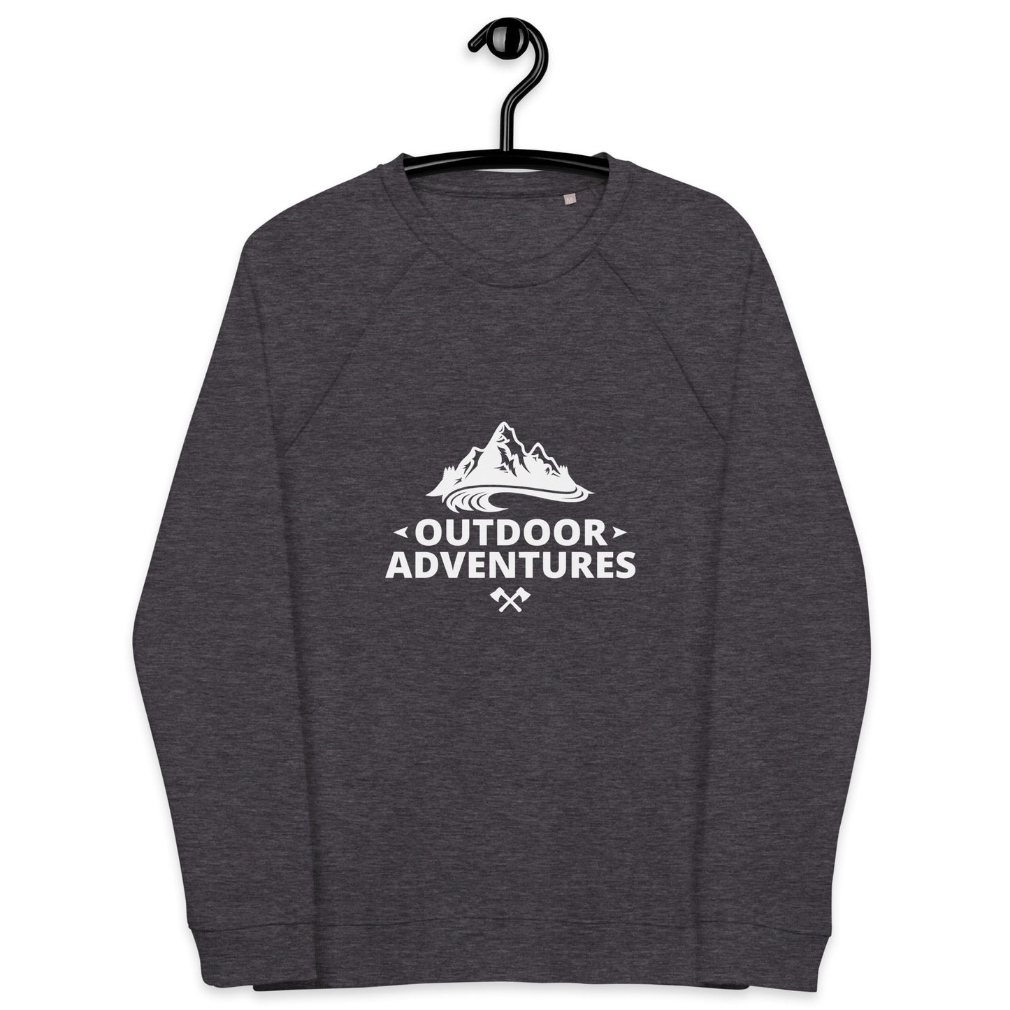 Outdoor Adventures - Unisex organic raglan sweatshirt - HobbyMeFree