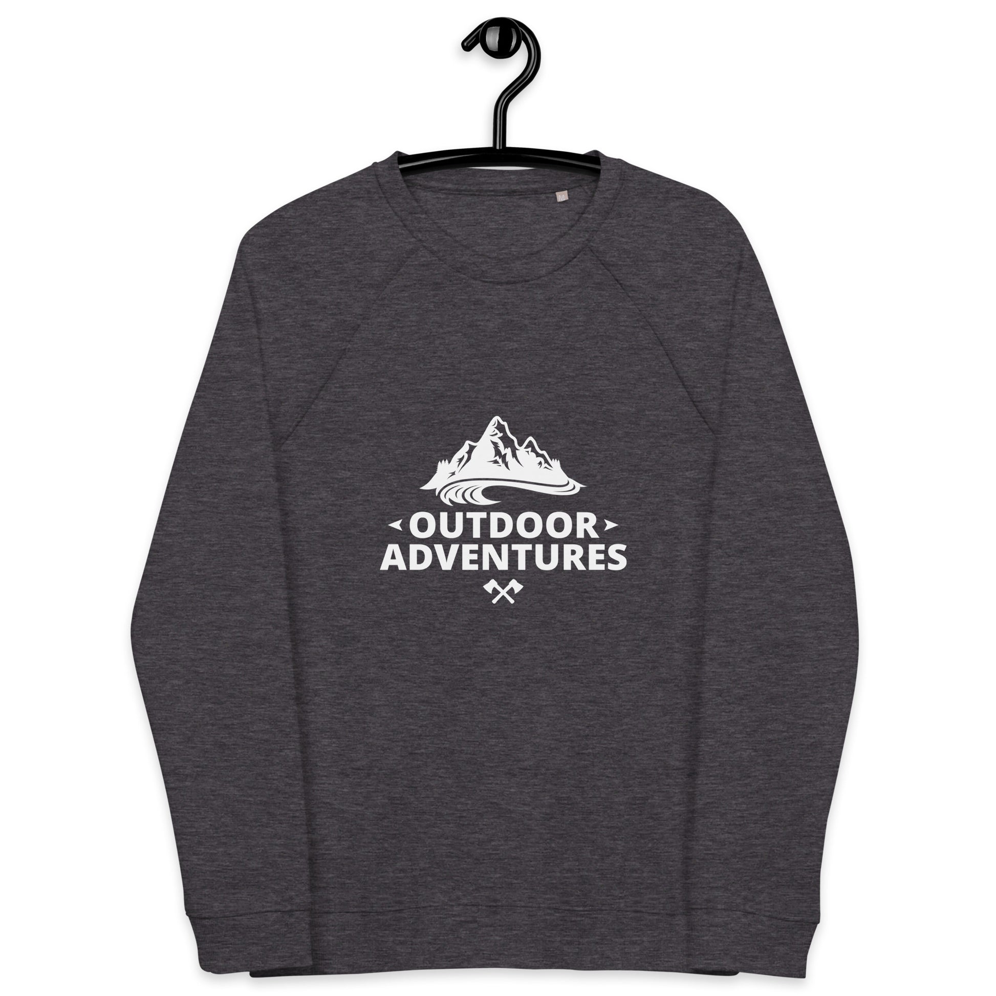 Outdoor Adventures - Unisex organic raglan sweatshirt - HobbyMeFree