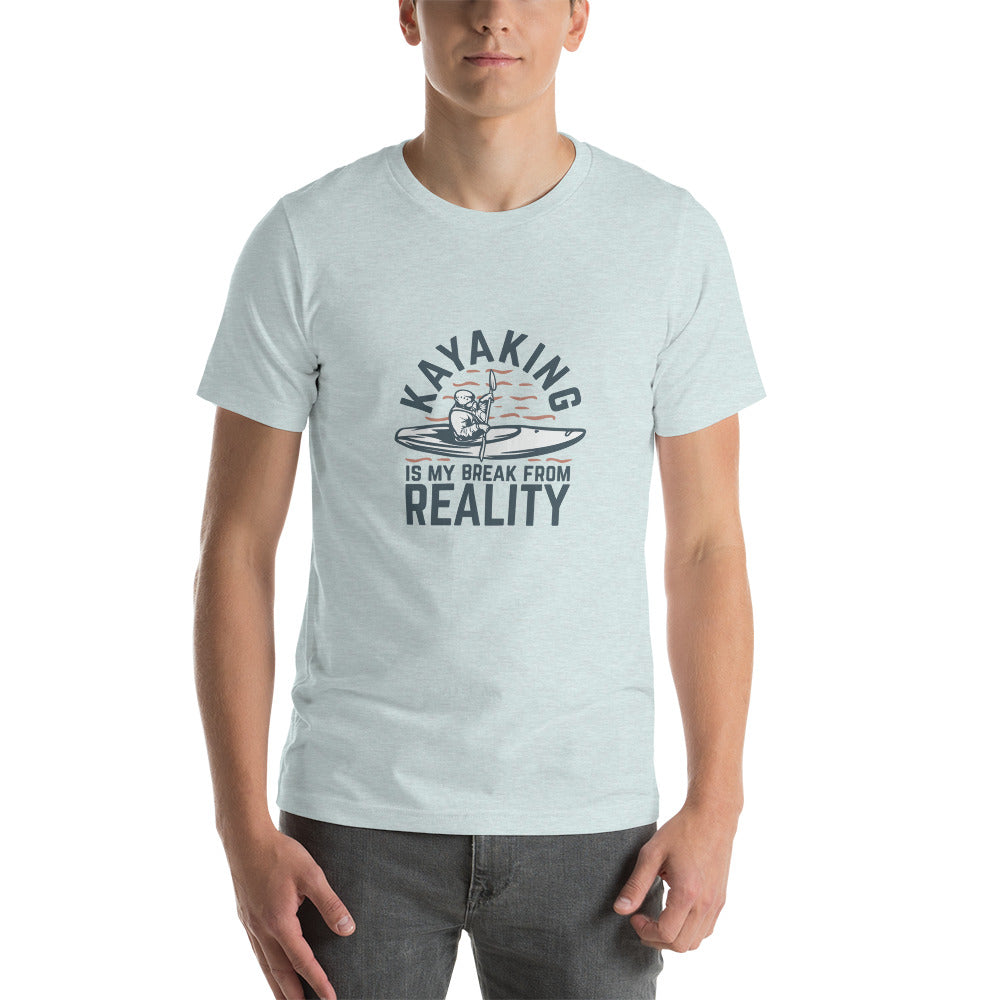 Kayaking, break from reality - Unisex t-shirt - HobbyMeFree