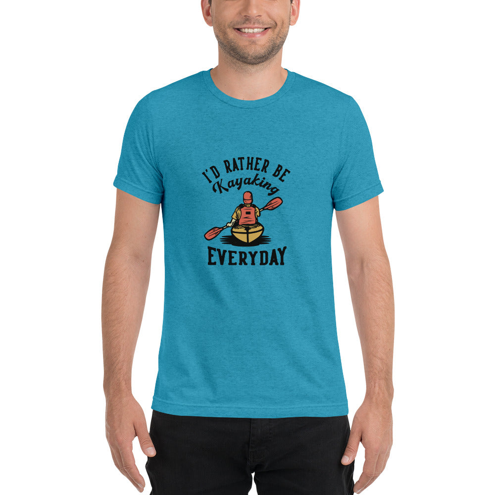 I'd rather be kayaking - Short sleeve t-shirt - HobbyMeFree