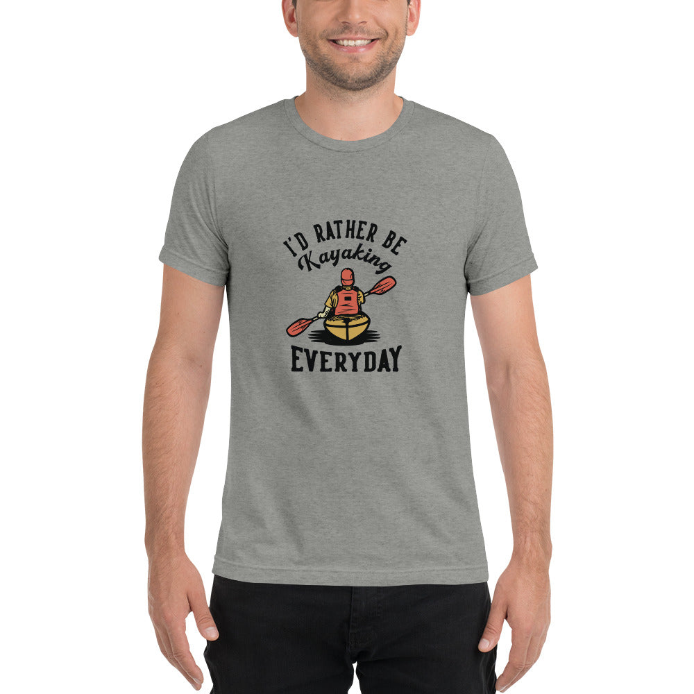 I'd rather be kayaking - Short sleeve t-shirt - HobbyMeFree