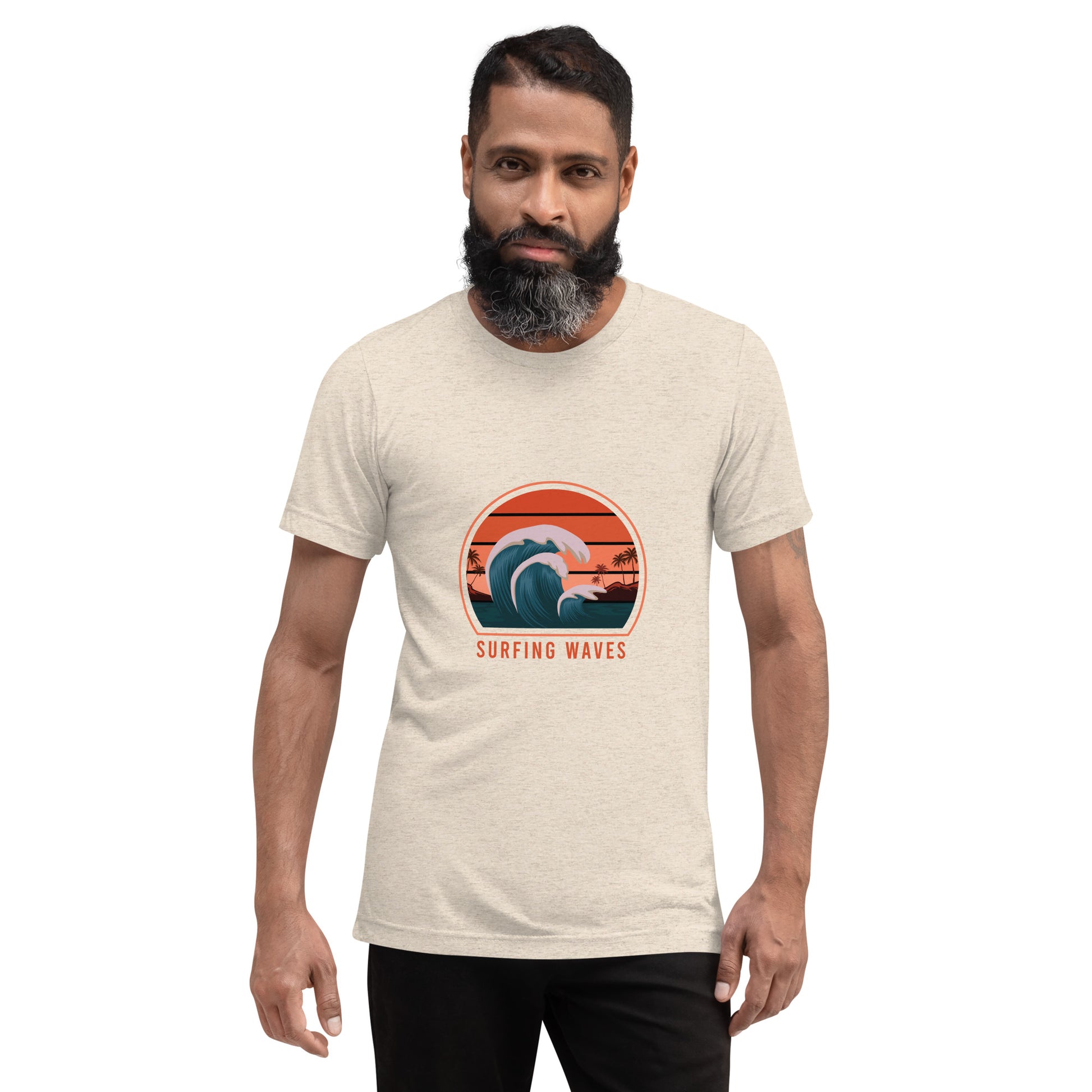 Surfer Waves - Short sleeve t-shirt - HobbyMeFree