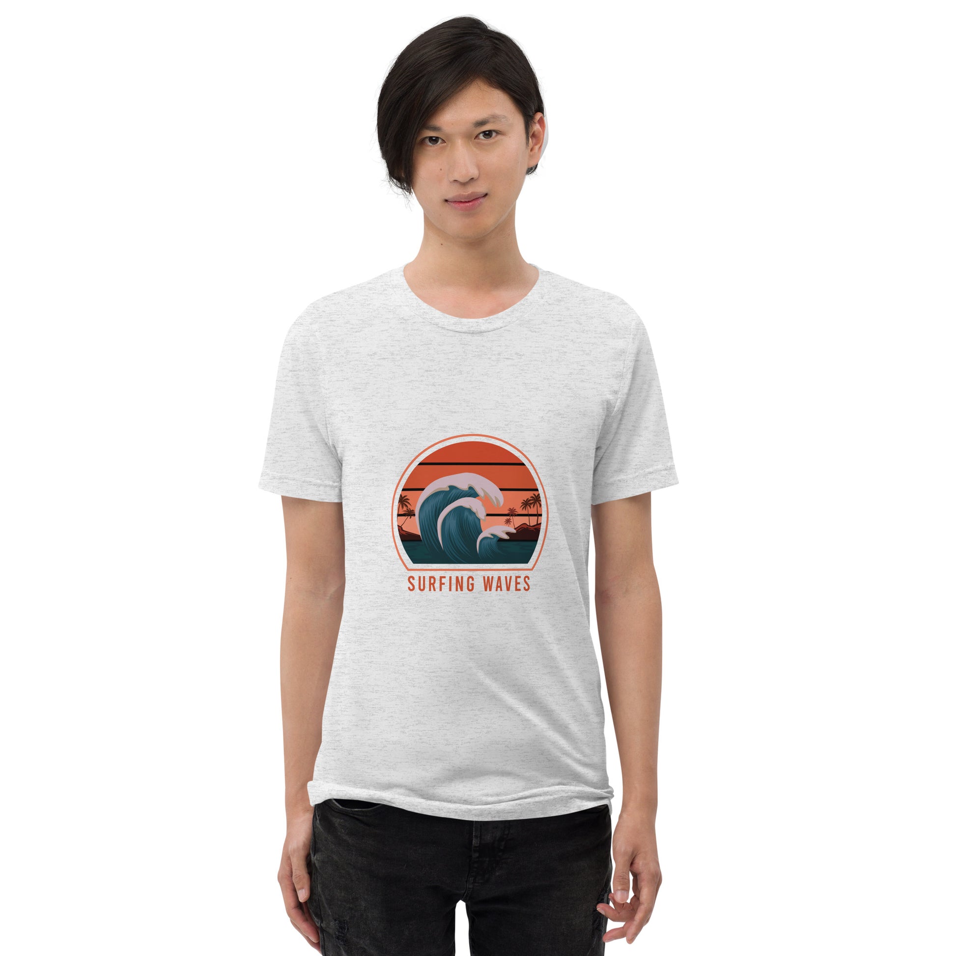 Surfer Waves - Short sleeve t-shirt - HobbyMeFree