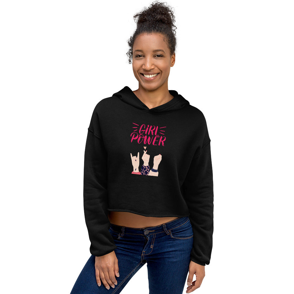 Girl Power - Crop Hoodie - HobbyMeFree