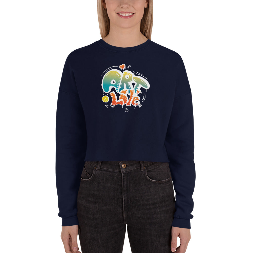 Art Love - Crop Women  Sweatshirt - HobbyMeFree