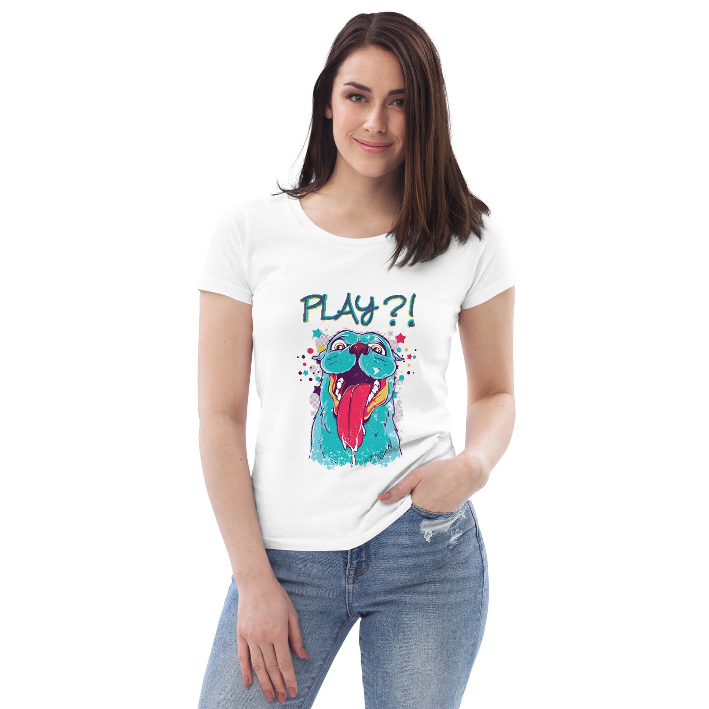 Dog Love - Women's fitted eco tee - HobbyMeFree