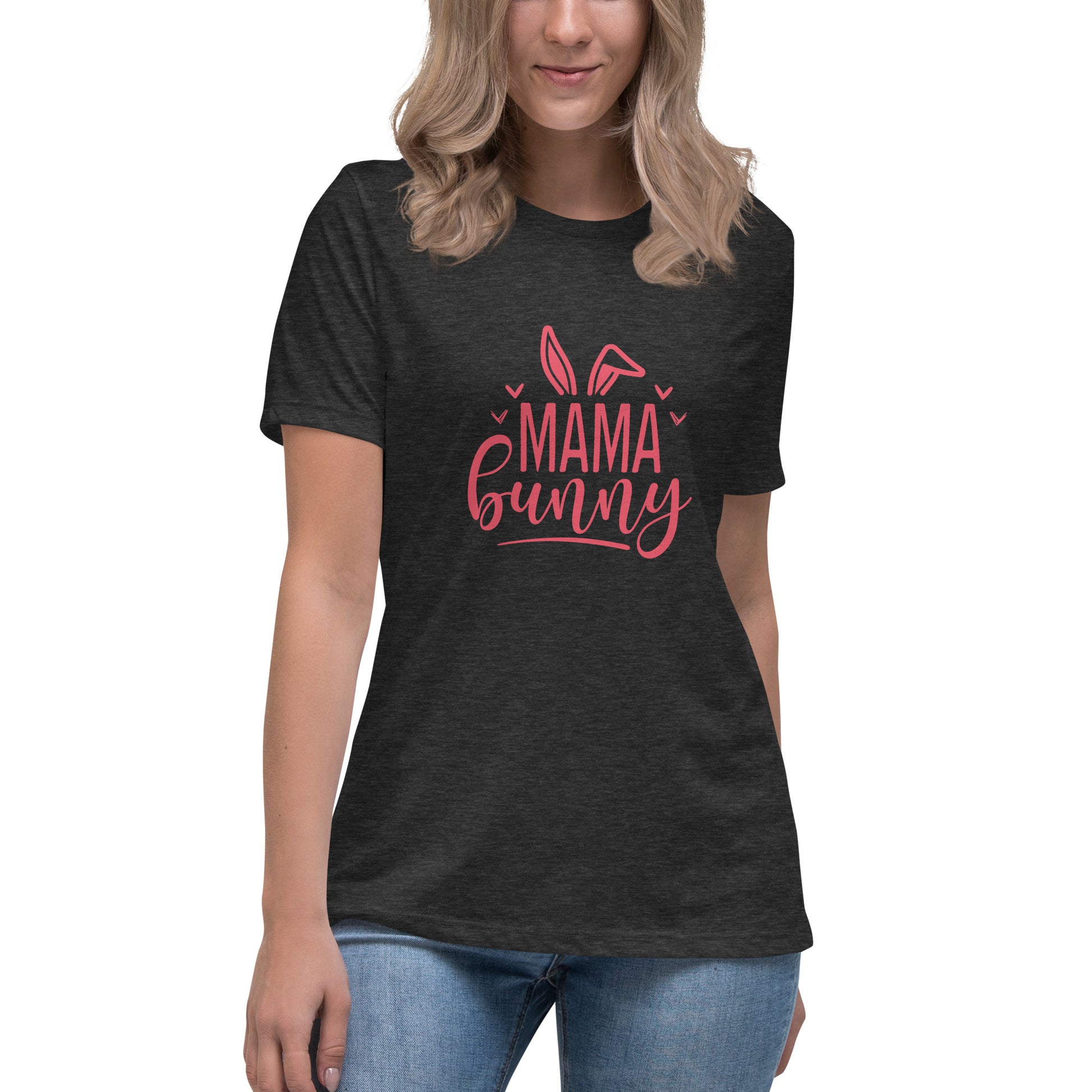 Bunny Mama Easter Edition - Women's Relaxed T-Shirt - HobbyMeFree