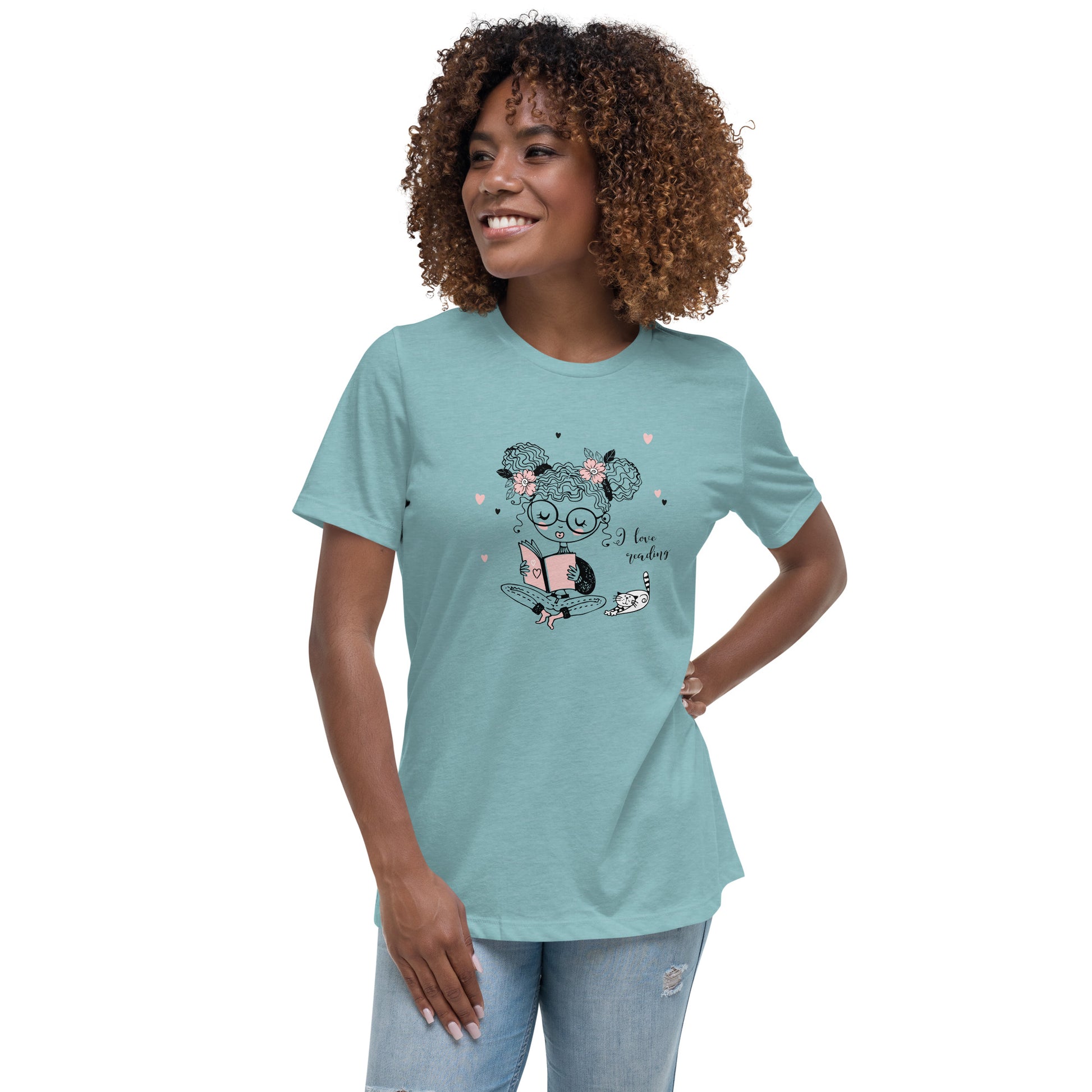 Love Reading - Women's Relaxed T-Shirt - HobbyMeFree