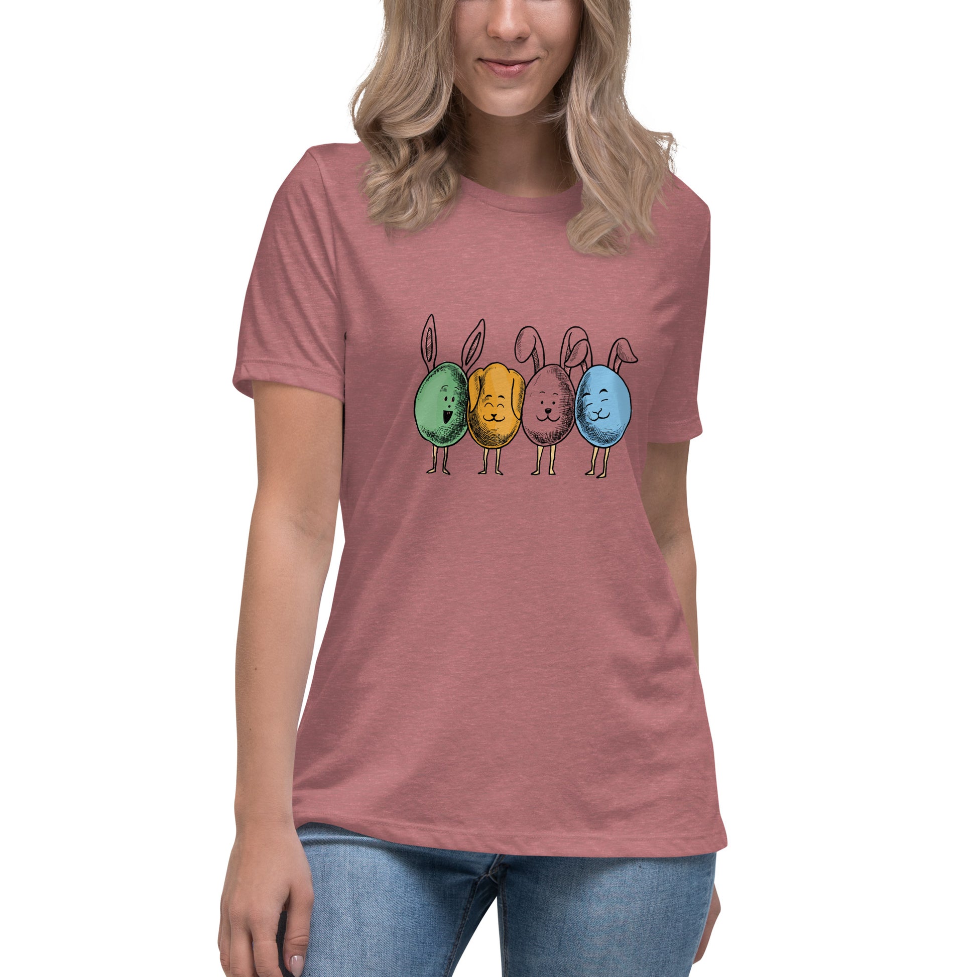 Bunny Easter Edition - Women's Relaxed T-Shirt - HobbyMeFree