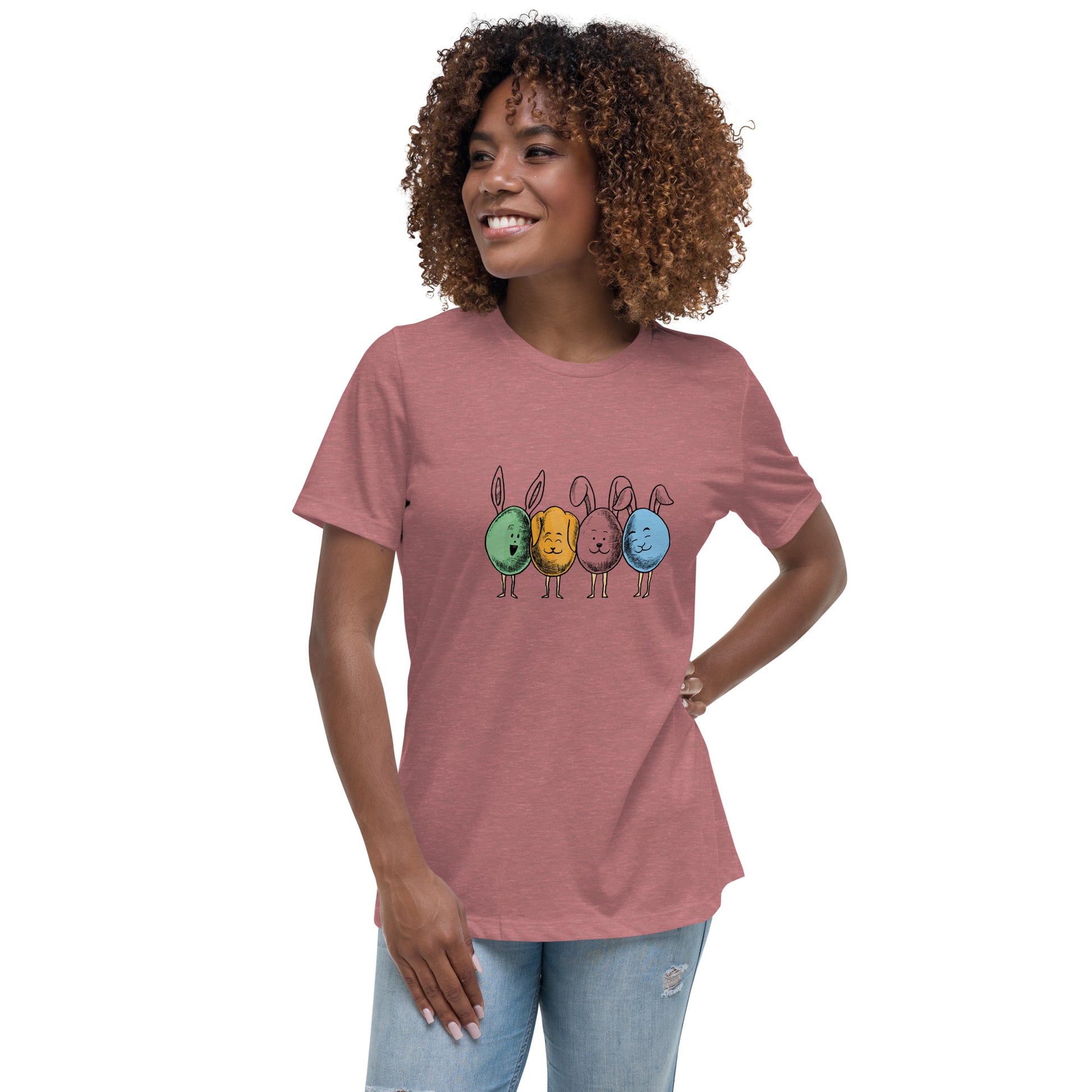 Bunny Easter Edition - Women's Relaxed T-Shirt - HobbyMeFree