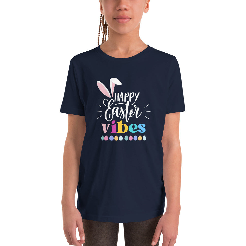 Easter Vibes Youth Short Sleeve T-Shirt - HobbyMeFree
